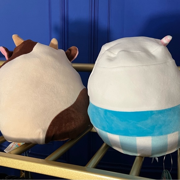 Squishmallows Flip-A-Mallow Mellie & Ronnie - Cow & Milk Pic - Picture 4 of 5